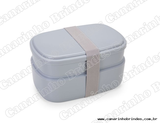 Marmita Plástica 2 Compartimentos + Talheres-1268