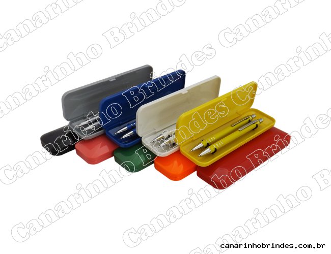 Kit Caneta e Lapiseira Semi Metal 403