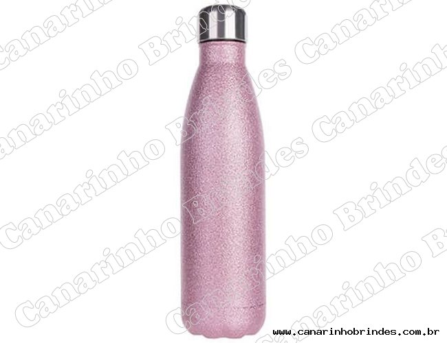 Garrafa Térmica  Glitter Personalizada 500 ml