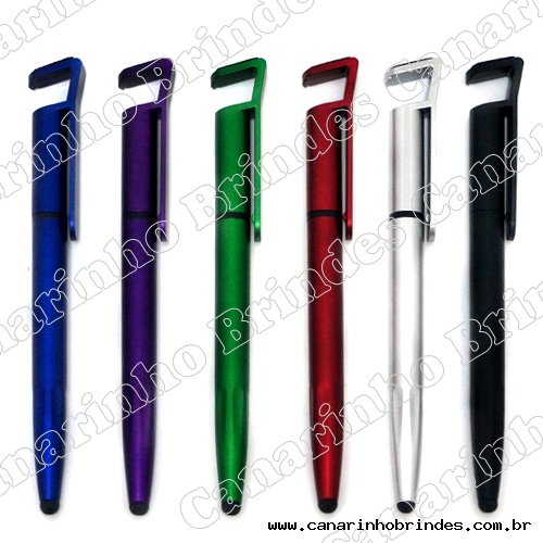 Caneta Plstica Touch c/ Suporte Celular 613