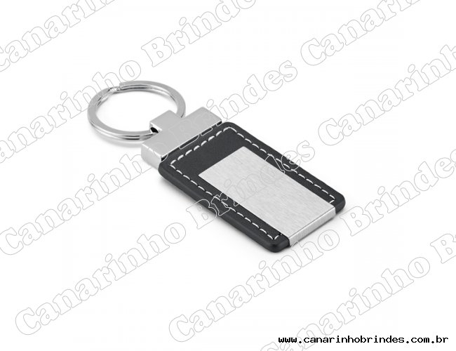 Chaveiro de Metal c/ Detalhe em Couro 4108