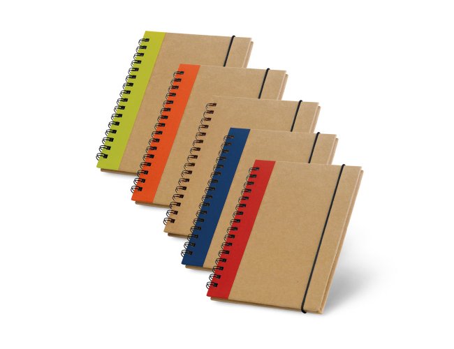 Caderno personalizado capa dura com detalhe colorido