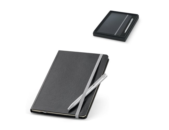 Kit de caderno e esferográfica Personalizado
