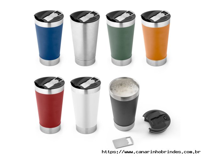 Copo trmico de viagem em ao inox 630 mL personalizado