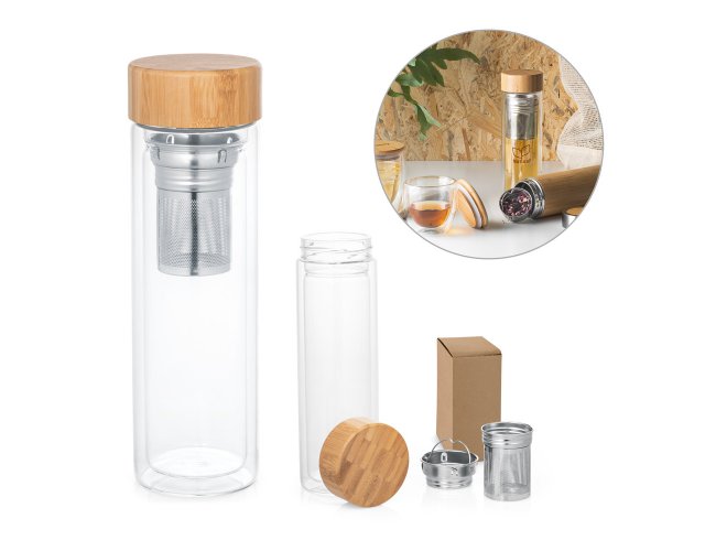 Garrafa Personalizada com infusores 490 ml