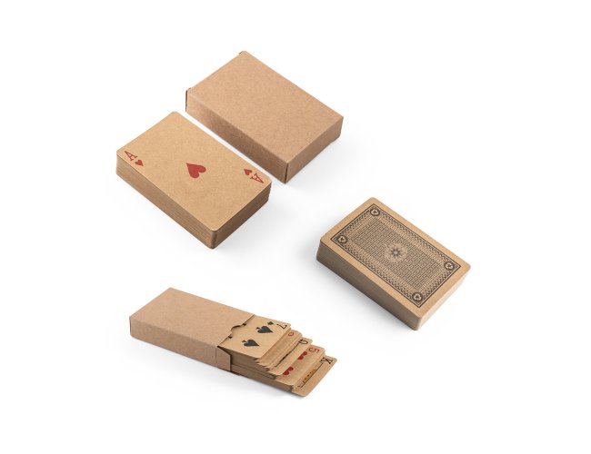 Baralho de 54 cartas clssicas em papel kraft