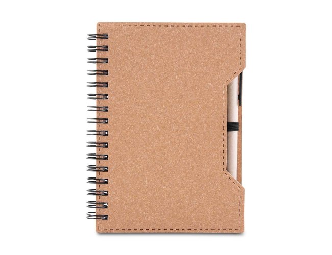 Caderno de Papelão com Caneta Personalizado