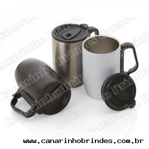 Caneca Personalizada em ao inox parede dupla Ca 1021