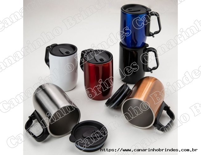 Caneca Personalizada Inox Parede Dupla 350ML