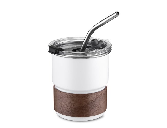 Copo em inox com canudo Personalizado