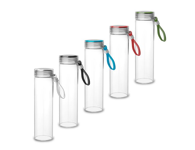 Garrafa de Vidro em 400ml Personalizada