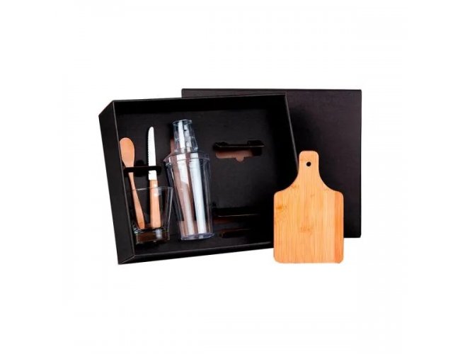 Kit Para Caipirinha Em Bambu / Madeira Personalizado