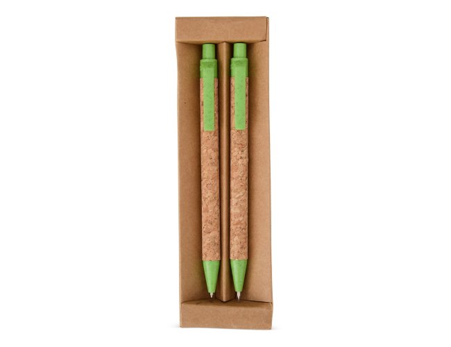 Kit Ecolgico Caneta e Lapiseira Cortia Personalizado