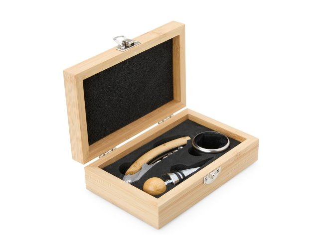 Kit Vinho Bambu 3 Peas Personalizado