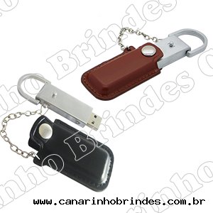 Pen Drive Couro Corrente 3055