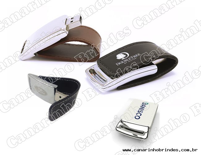 Pen Drive Couro Personalizado