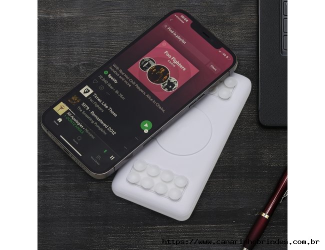 Power Bank 10.000mAh de Indução com Ventosa